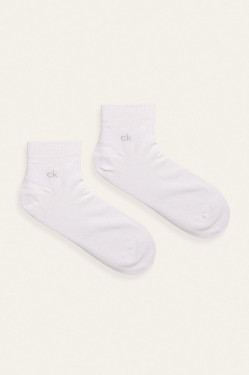 náhled Calvin Klein pánské bílé ponožky 2 pack