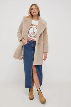 náhled Pepe Jeans dámský béžový kabát RUBY