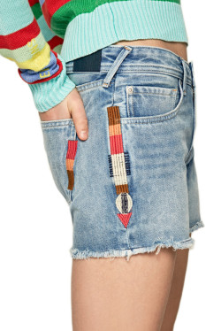 náhled Pepe Jeans dámské džínové šortky Rainbow