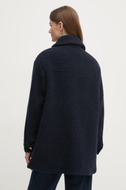 náhled Dámský kabát se zlatýmí knoflíky