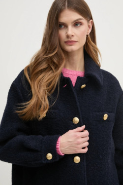 náhled Dámský kabát se zlatýmí knoflíky