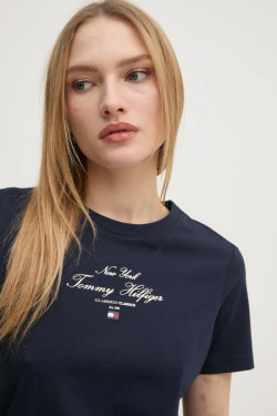 náhled Tommy Hilfiger dámské tmavě modré triko