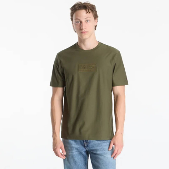 Tommy Hilfiger pánské khaki tričko