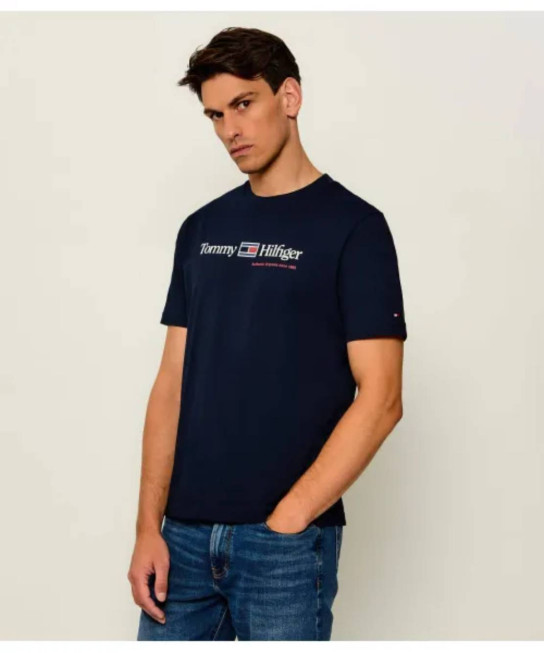 Tommy Hilfiger pánské tmavě modré tričko