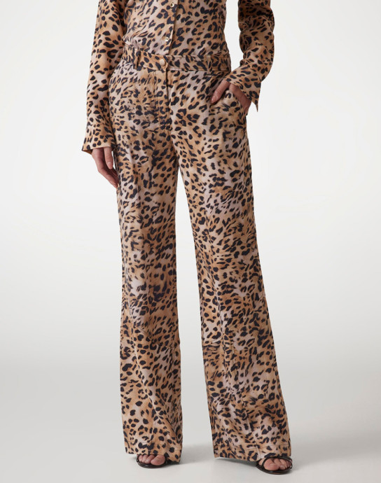 Guess dámské béžové vzorované kalhoty