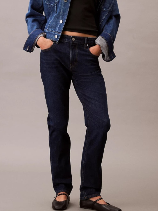 Calvin Klein dámské tmavě modré džíny