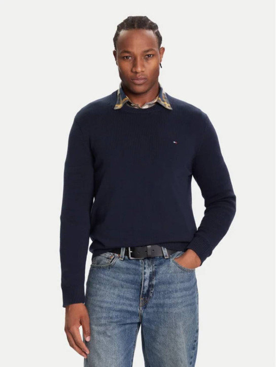 Tommy Jeans pánský modrý svetr