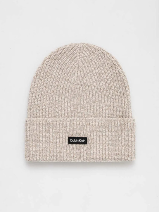 Calvin Klein pánská krémová čepice