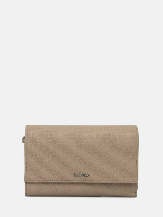 Calvin Klein dámská velká béžová peněženka