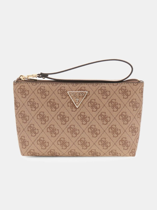 Guess dámská béžová kosmetická taška