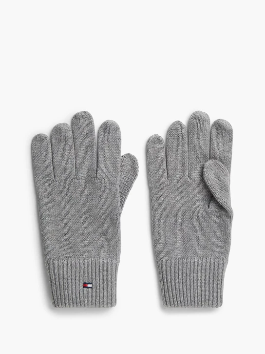 Tommy Hilfiger pánské šedé rukavice
