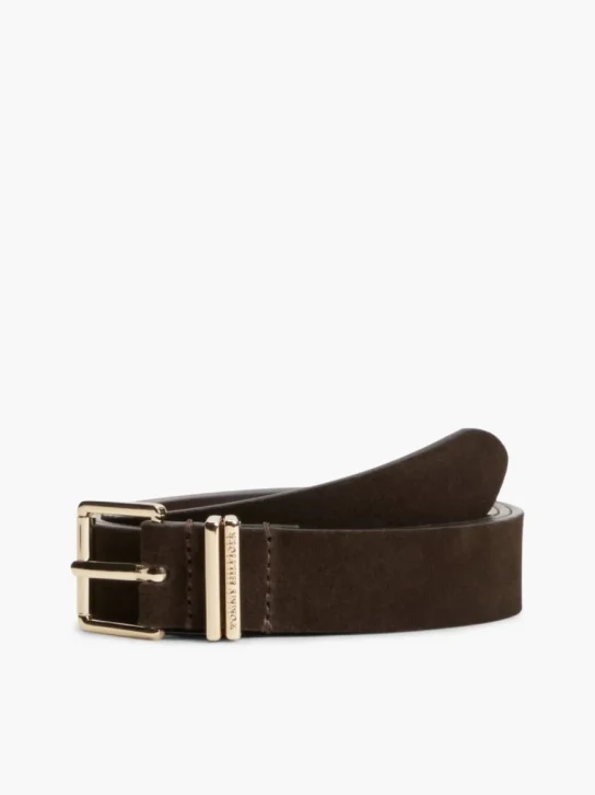 Tommy Hilfiger dámský tmavě hnědý pásek