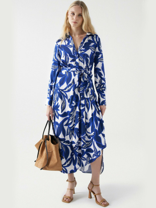 Salsa jeans dámské modrobílé šaty