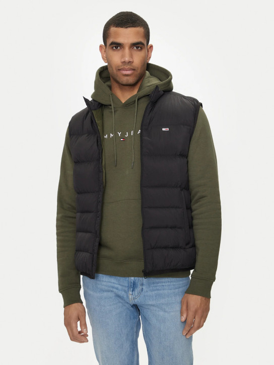 Tommy Jeans pánská černá vesta