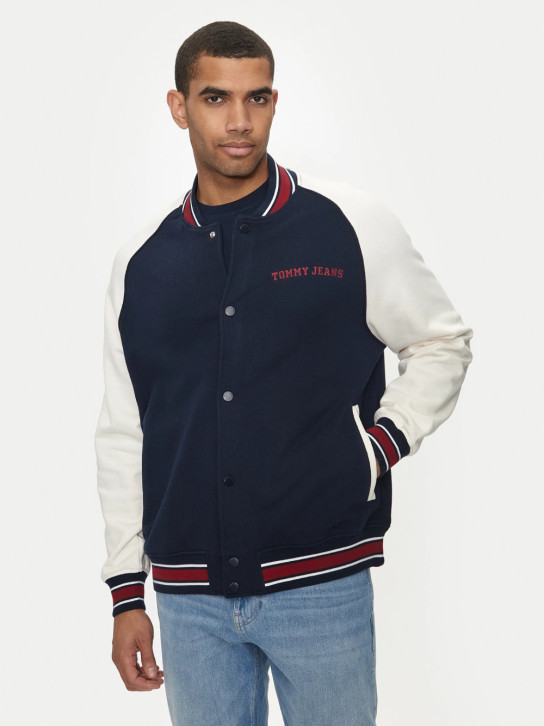 Tommy Hilfiger pánský modro-bílý bomber