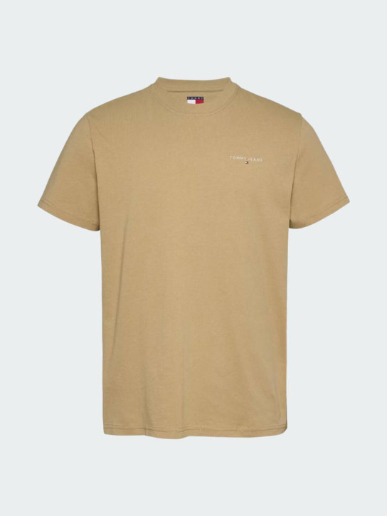 Tommy Jeans pánské béžové tričko