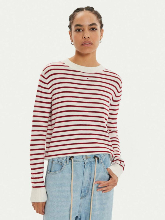 Tommy Jeans dámský pruhovaný svetřík