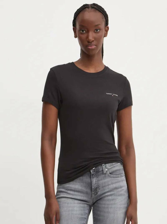 Tommy Jeans dámské černé tričko