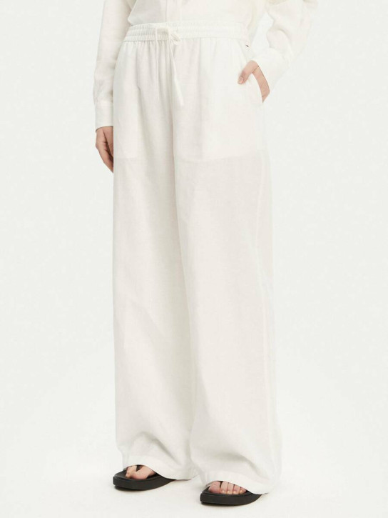 Tommy Jeans dámské bílé kalhoty