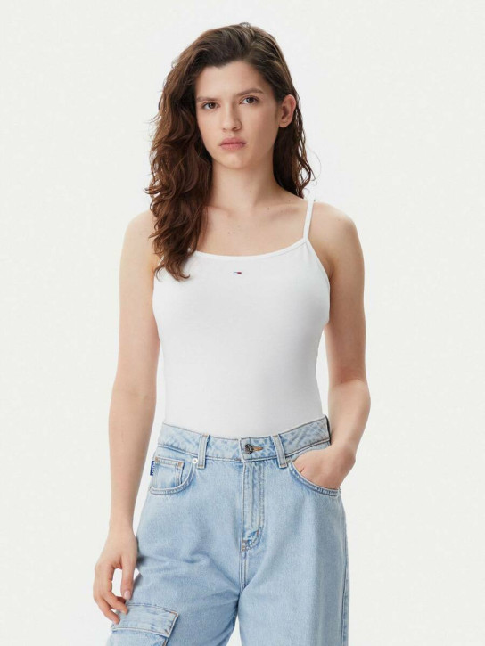 Tommy Jeans dámské bílé tílko