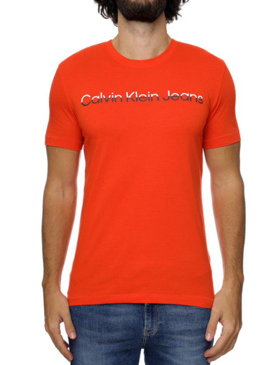 Calvin Klein pánské oranžové tričko