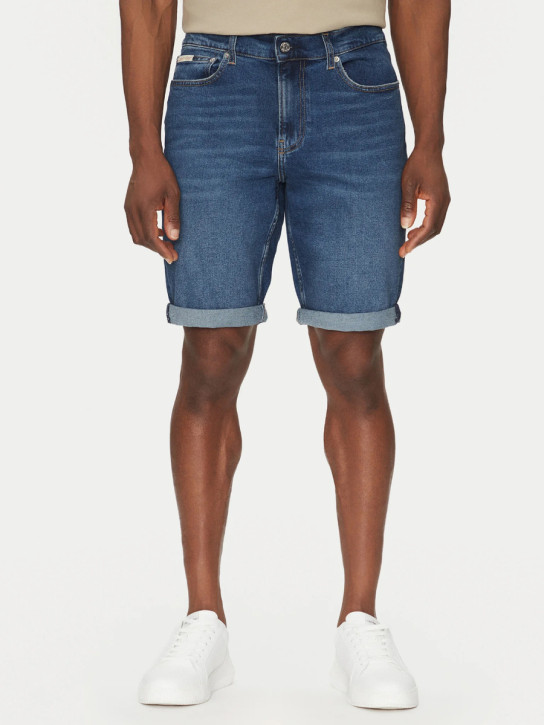 Calvin Klein pánské modré džínové šortky