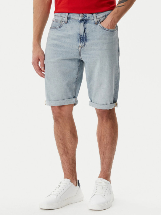 Calvin Klein pánské modré džínové šortky