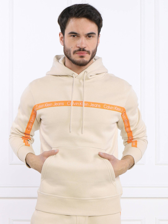 Calvin Klein pánská béžová mikina