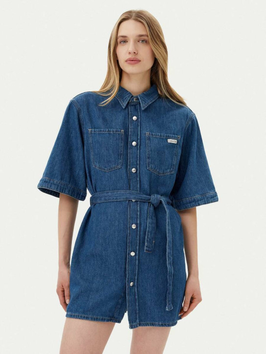 Calvin Klein dámské modré džínové šaty