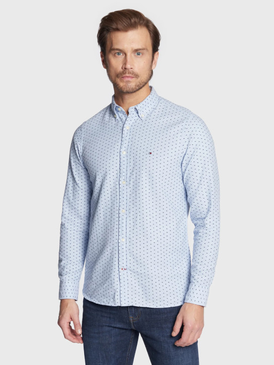Tommy Hilfiger pánská modrá košile
