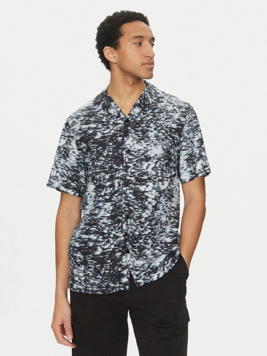 Calvin Klein pánská modročerná košile