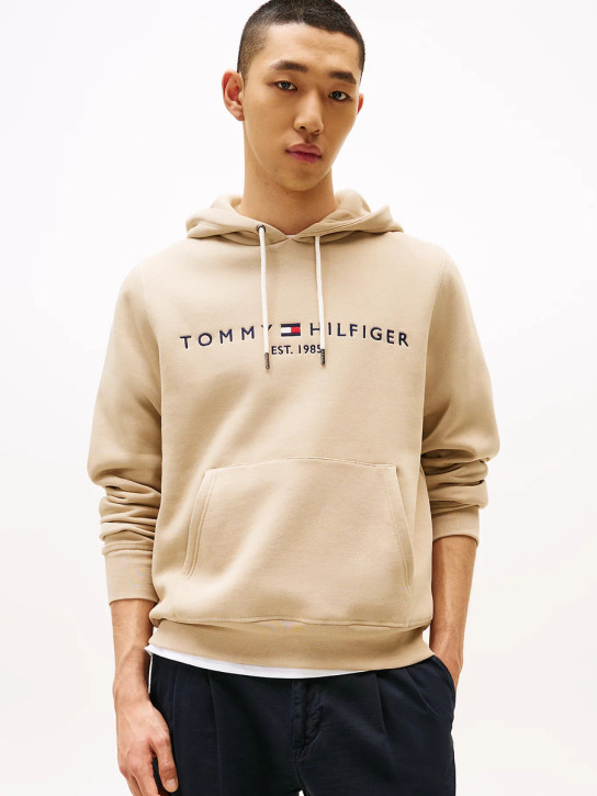 Tommy Hilfiger pánská béžová mikina Logo