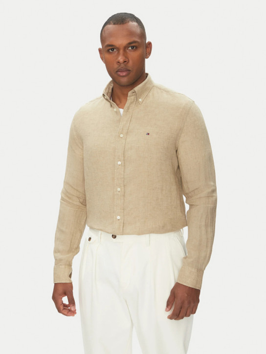 Tommy Hilfiger pánská béžová košile