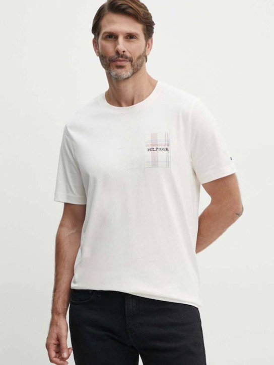 Tommy Hilfiger pánské bílé tričko