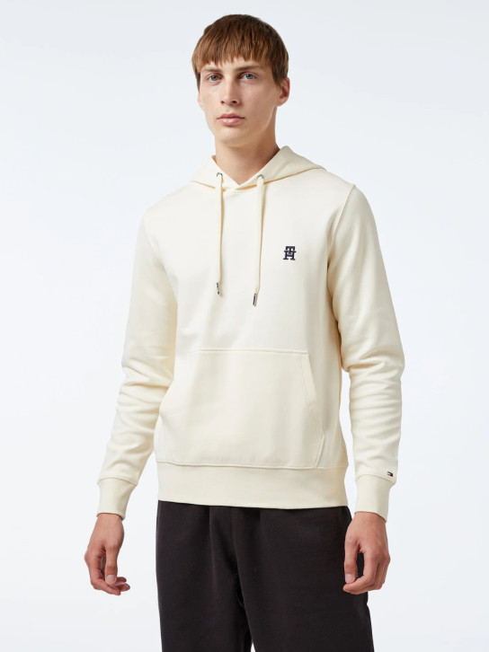 Tommy Hilfiger pánská krémová mikina Monogram