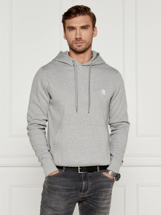 Tommy Hilfiger pánská šedá mikina Monogram