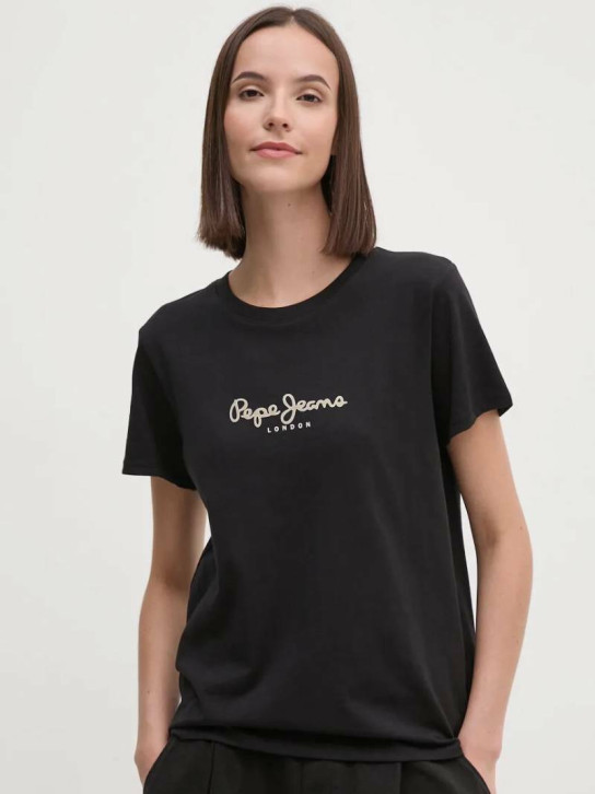 Pepe Jeans dámské černé tričko