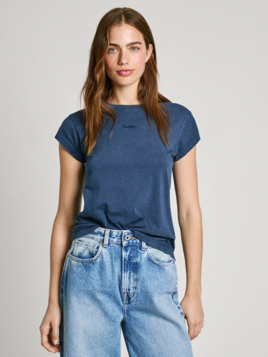 Pepe Jeans dámské modré tričko