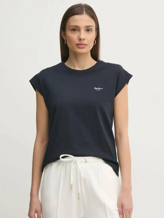 Pepe Jeans dámské modré tričko Blooma