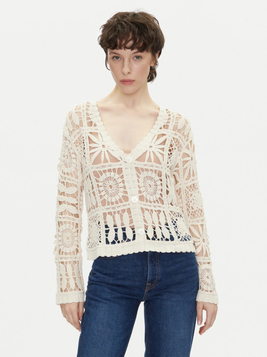 Pepe Jeans dámský béžový kardigan Olympia