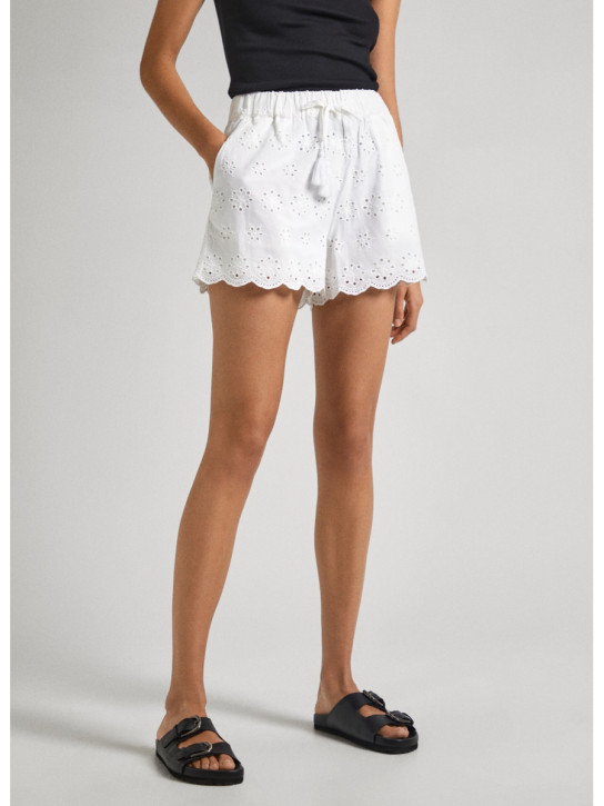 Pepe Jeans dámské bílé šortky