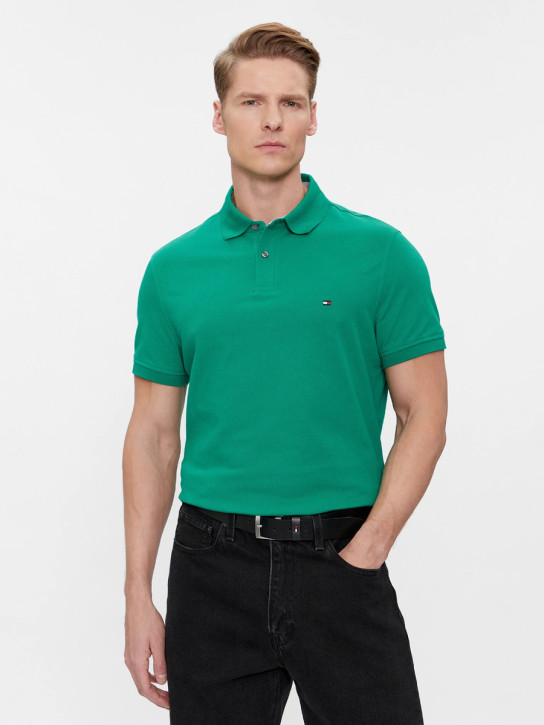 Tommy Hilfiger pánské zelené polo tričko
