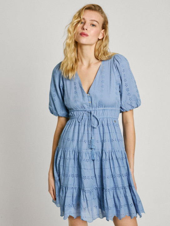 Pepe Jeans dámské modré šaty Day