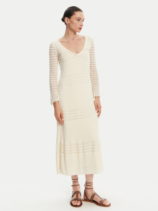 Pepe Jeans dámské krémové šaty Paulina