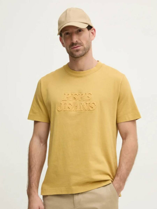 Pepe Jeans pánské žluté tričko Darius
