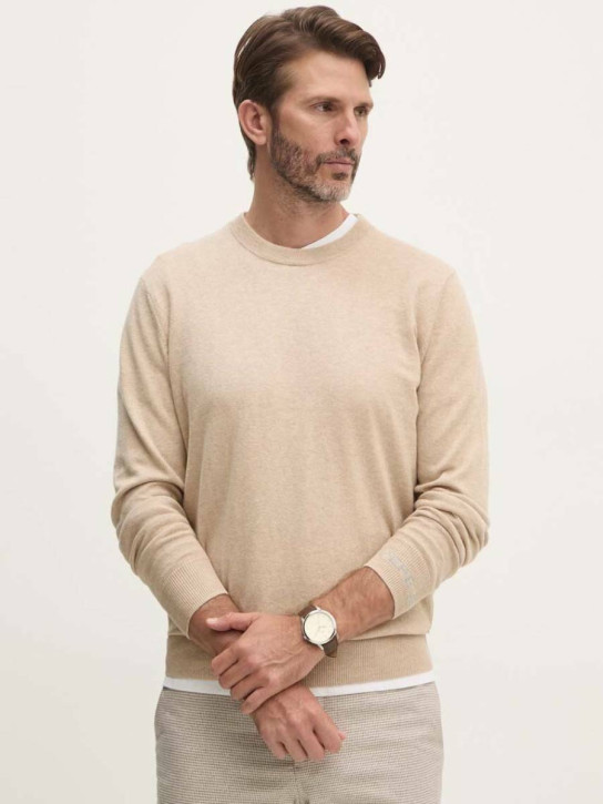 Pepe Jeans pánský béžový svetr NEW ANDRE