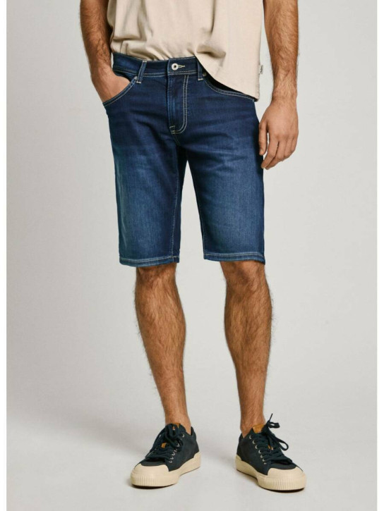 Pepe Jeans pánské modré džínové kraťasy