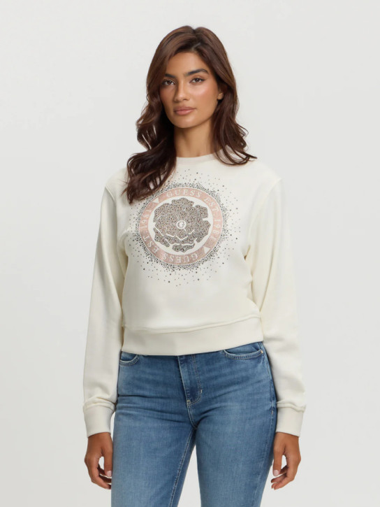 Guess dámská krémová mikina