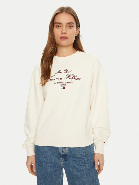Tommy Hilfiger dámská krémová mikina