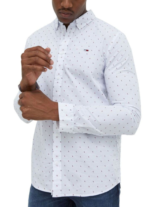 Tommy Jeans pánská modrá košile